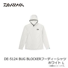 ダイワ　DE-5124 BUG BLOCKERフーディーシャツ ホワイト L