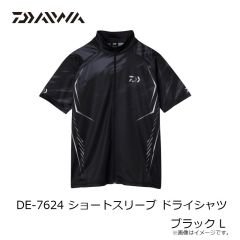 ダイワ　DE-7624 ショートスリーブ ドライシャツ ブラック L