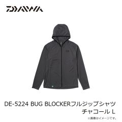 ダイワ　DE-5224 BUG BLOCKERフルジップシャツ チャコール L