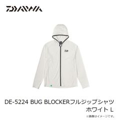 ダイワ　DE-5224 BUG BLOCKERフルジップシャツ ホワイト L
