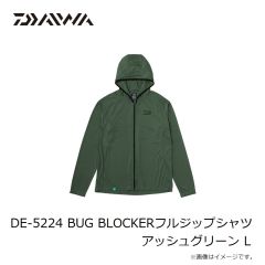ダイワ　DE-5224 BUG BLOCKERフルジップシャツ アッシュグリーン L
