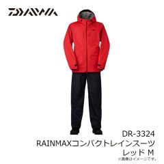 ダイワ　DR-3324 RAINMAXコンパクトレインスーツ レッド M