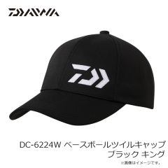 ダイワ　DC-6224W ベースボールツイルキャップ ブラック フリー