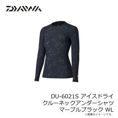 ダイワ　DU-6021S アイスドライ クルーネックアンダーシャツ マーブルブラック WL