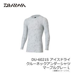 ダイワ　DU-6021S アイスドライ クルーネックアンダーシャツ マーブルグレー L