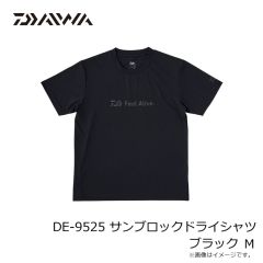 ダイワ　DE-9525 サンブロックドライシャツ ブラック M