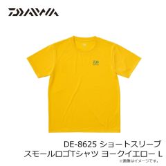 ダイワ　DE-8625 ショートスリーブ スモールロゴTシャツ ヨークイエロー L