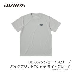 ダイワ　DE-8325 ショートスリーブ バックプリントTシャツ ライトグレー S