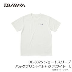 ダイワ　DE-8325 ショートスリーブ バックプリントTシャツ ホワイト L