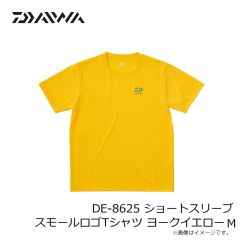 ダイワ　DE-8625 ショートスリーブ スモールロゴTシャツ ヨークイエロー M
