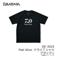ダイワ　DE-3925 Feel Alive. ドライTシャツ ブラック L