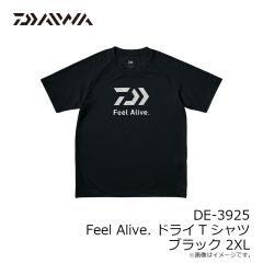 ダイワ　DE-3925 Feel Alive. ドライTシャツ ブラック XL