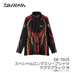ダイワ　DE-7625 ショートスリーブ ハーフジップシャツ レッド M