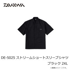 ダイワ　DE-5025 ストリームショートスリーブシャツ ブラック 2XL