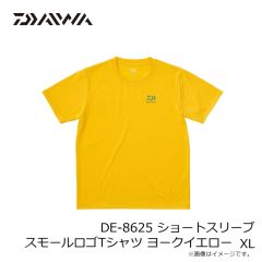 ダイワ　DE-8625 ショートスリーブ スモールロゴTシャツ ヨークイエロー XL