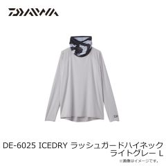 ダイワ　DE-6025 ICEDRY ラッシュガードハイネック ライトグレー L