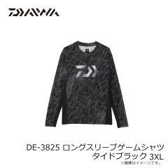 ダイワ　DE-3825 ロングスリーブゲームシャツ タイドブラック 3XL