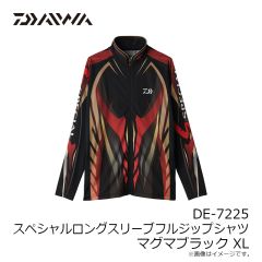 ダイワ　DE-7225 スペシャルロングスリーブフルジップシャツ マグマブラック XL