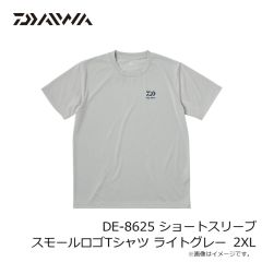 ダイワ　DE-8625 ショートスリーブ スモールロゴTシャツ ライトグレー 2XL