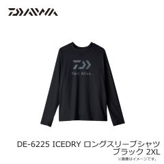 ダイワ　DE-6225 ICEDRY ロングスリーブシャツ ブラック 2XL