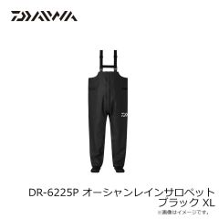 ダイワ　DR-6225P オーシャンレインサロペット ブラック XL