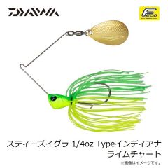 ダイワ　スティーズイグラ 1/4oz Typeインディアナ ライムチャート