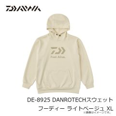 ダイワ　DE-8925 DANROTECHスウェットフーディー ライトベージュ XL