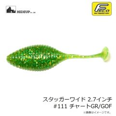 ハイドアップ    スタッガーワイド 2.7インチ #111 チャートGR/GOF
