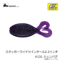 ハイドアップ　スタッガーワイドツインテール2.2インチ #102 ウォータ－メロンシード