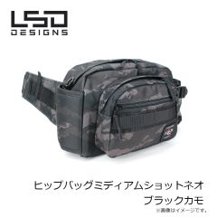 LSDデザイン　ヒップバッグミディアムショットネオ ブラックカモ
