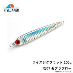 ライズジャパン　ライズジグフラット 100g RJ07 ゼブラグロー
