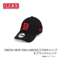 ドレス　DRESS NEW ERA×DRESSコラボキャップ #ブラック×レッド