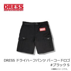 ドレス　DRESS ドライハーフパンツ バーコードロゴ #ブラック S