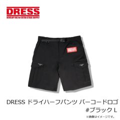 ドレス　DRESS ドライハーフパンツ バーコードロゴ #ブラック S