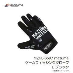 オレンジブルー　MZGL-S597 mazume ゲームフィッシンググローブ  L ブラック