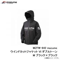 MZFW-642 mazume ウインドカットジャケット VI ダブルトーン M ブラック×ブラック
