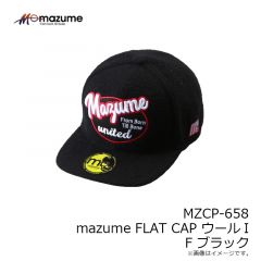 オレンジブルー　MZCP-658 mazume FLAT CAP ウールI  F ブラック