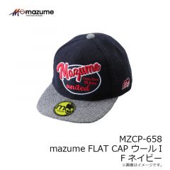 オレンジブルー　MZCP-658 mazume FLAT CAP ウールI  F ネイビー