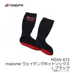 オレンジブルー　MZAS-672 mazume ウェイデングホットソックス L ブラック