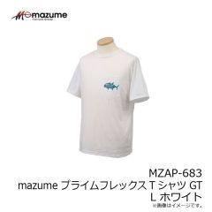 マズメ　MZAP-681 MZプライムフレックスTシャツ TUNA M ホワイトロゴ
