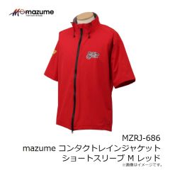 オレンジブルー　MZRJ-686 mazume コンタクトレインジャケット ショートスリーブ M レッド