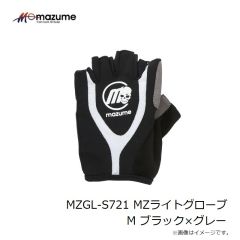 マズメ　MZGL-S721 MZライトグローブ 5本カット M ブラック×グレー