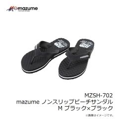 オレンジブルー　MZSH-702 mazume ノンスリップビーチサンダル M ブラック×ブラック