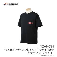 オレンジブルー　MZAP-764 mazume プライムフレックスTシャツ TUNAブラック×レッド LL
