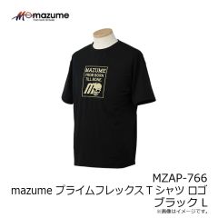 オレンジブルー　MZAP-766 mazume プライムフレックスTシャツ ロゴ ブラック L