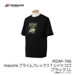 オレンジブルー　MZAP-766 mazume プライムフレックスTシャツ ロゴ ブラック LL