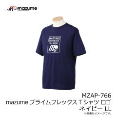 オレンジブルー　MZAP-766 mazume プライムフレックスTシャツ ロゴ ネイビー LL