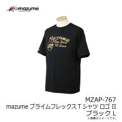 オレンジブルー　MZAP-767 mazume プライムフレックスTシャツ ロゴ II ブラック L