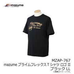 オレンジブルー　MZAP-767 mazume プライムフレックスTシャツ ロゴ II ブラック LL