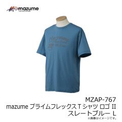 オレンジブルー　MZAP-767 mazume プライムフレックスTシャツ ロゴ II スレートブルー L